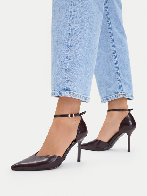 DeeZee Szpilki CEO-CD25-355-1 Bordowy