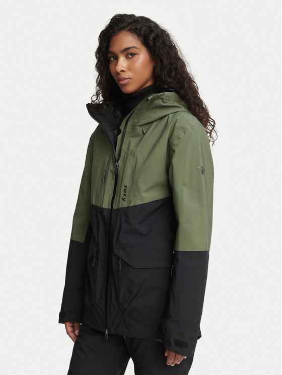 Roxy Kurtka narciarska GORE-TEX Stretch Purelines Jk ERJTJ03506 Czarny Regular Fit