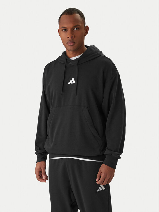 adidas Bluza Essentials Feel Cozy JE3849 Czarny Regular Fit