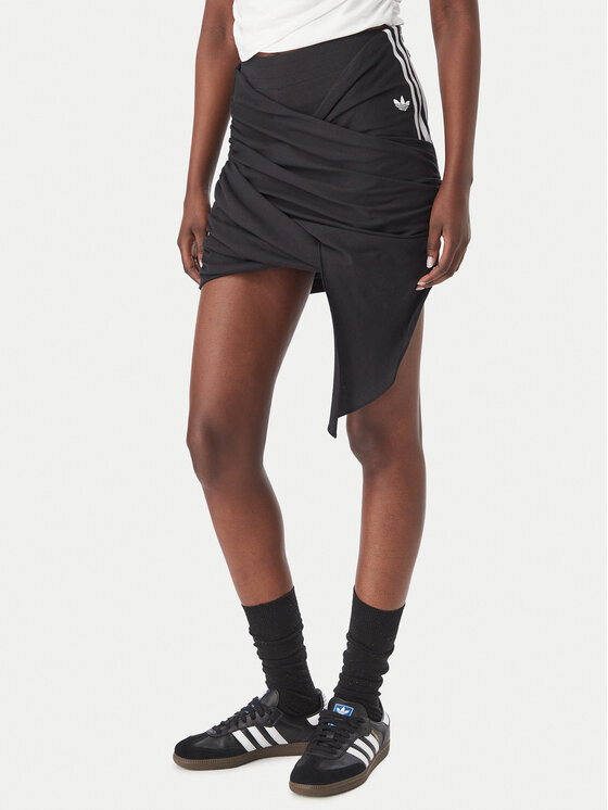 adidas Spódnica mini Adiluna Season 2 X Jennie Wrap-Around Skirt LD8930 Czarny Regular Fit