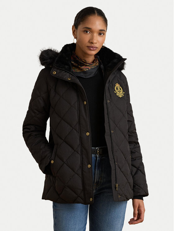 LAUREN RALPH LAUREN Kurtka puchowa 297P23456002 Czarny Regular Fit