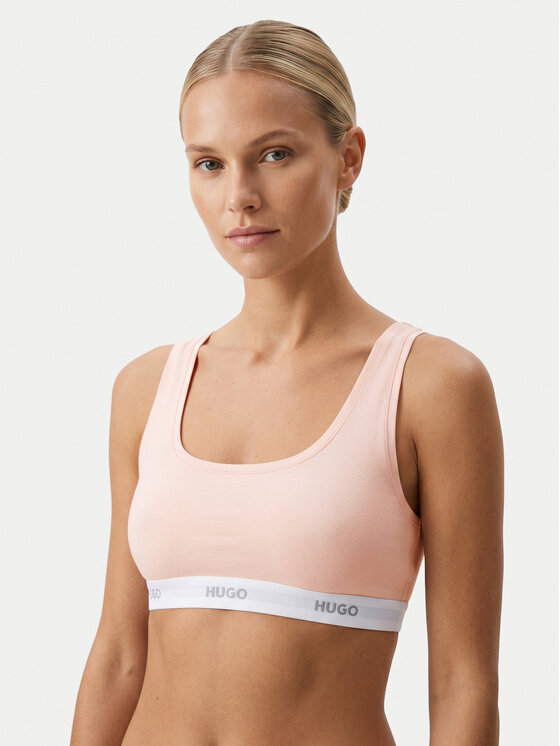 HUGO Biustonosz top HUGO ID BRALETTE 50557092 Różowy jasny