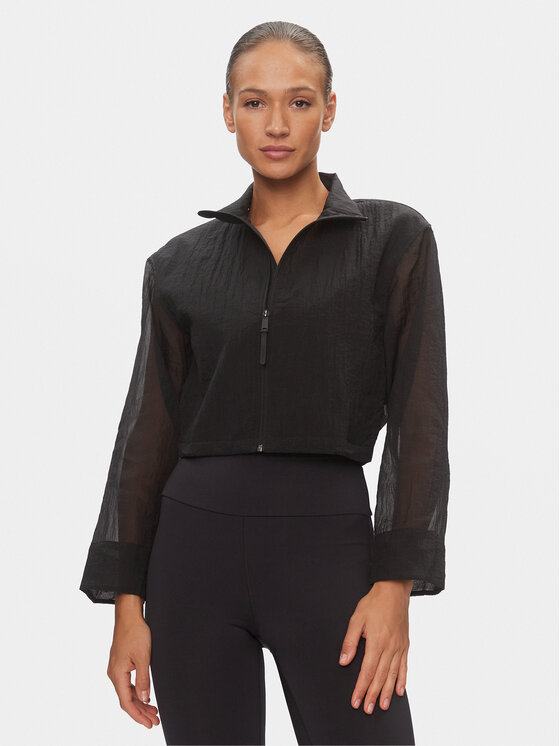 Calvin Klein Performance Wiatrówka 00GWS4O516 Czarny Relaxed Fit