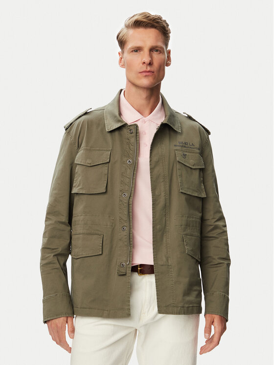 Beverly Hills Polo Club Kurtka koszulowa P-SS26M-JK0197-0342 Zielony Regular Fit