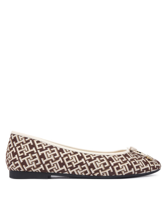 Tommy Hilfiger Baleriny Th Charm Jacquard Ballerina FW0FW09504 Kolorowy