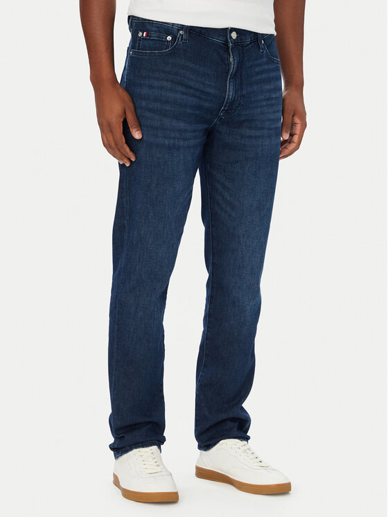 Tommy Hilfiger Jeansy Denton MW0MW44915 Granatowy Slim Fit