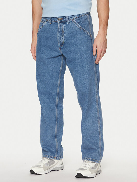 Jack & Jones Jeansy Eddie 12269506 Niebieski Loose Fit