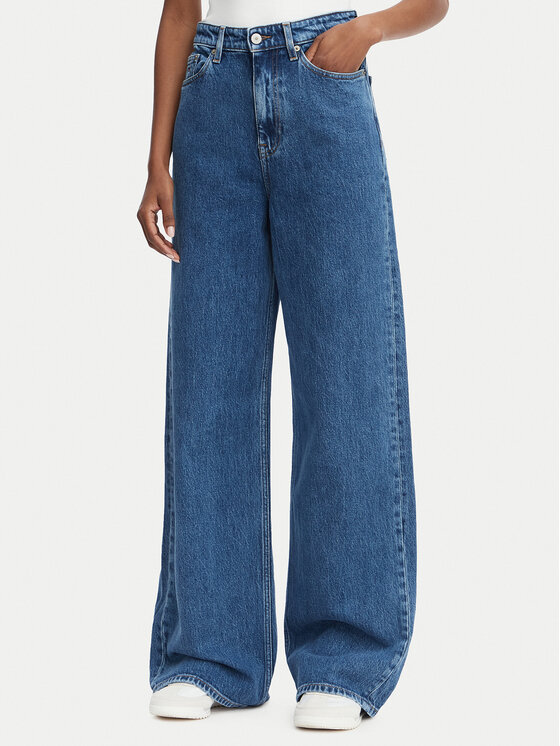 Tommy Jeans Jeansy DW0DW23069 Niebieski Wide Leg