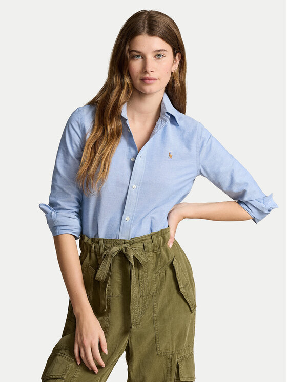 Polo Ralph Lauren Koszula 211941520001 Niebieski Slim Fit