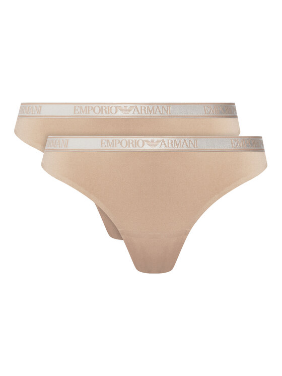 Emporio Armani Underwear Komplet fig brazylijskich EW000404 AF19028 M1186 Brązowy