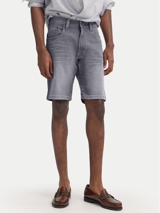 Bugatti Szorty jeansowe 3138D-76604C D Szary Modern Fit