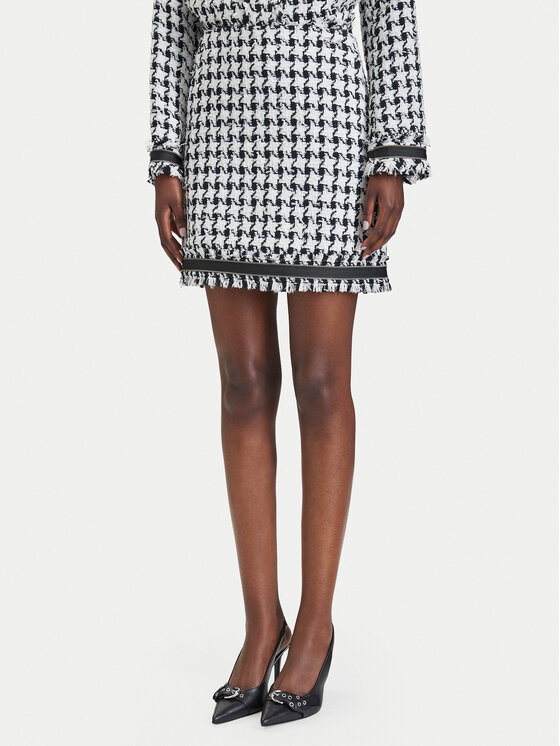 KARL LAGERFELD Spódnica mini B4W12013 Czarny Regular Fit