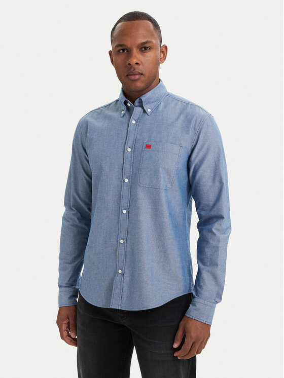 HUGO Koszula Evito 50479302 Niebieski Slim Fit