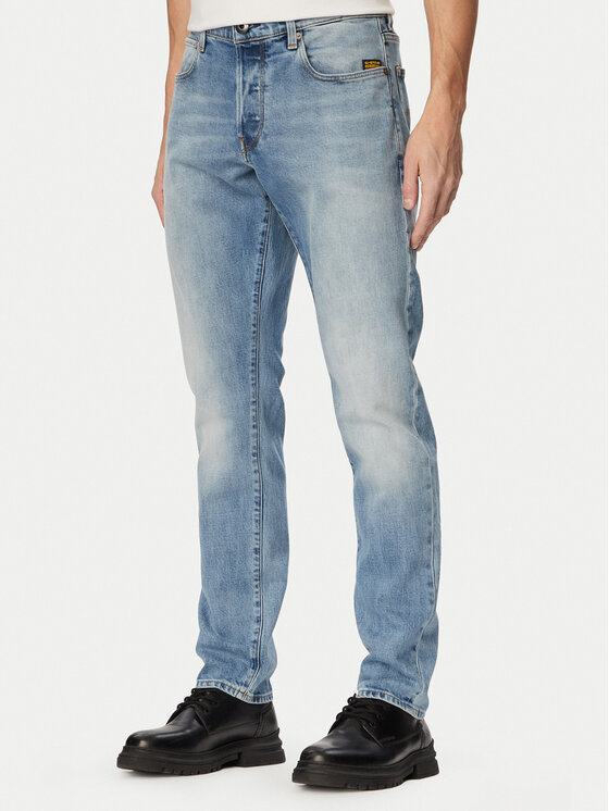 G-Star Raw Jeansy 3301 51003-C052 Niebieski Tapered Fit