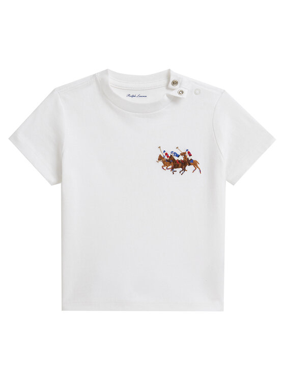 Polo Ralph Lauren T-Shirt 320A95734002 Biały Regular Fit