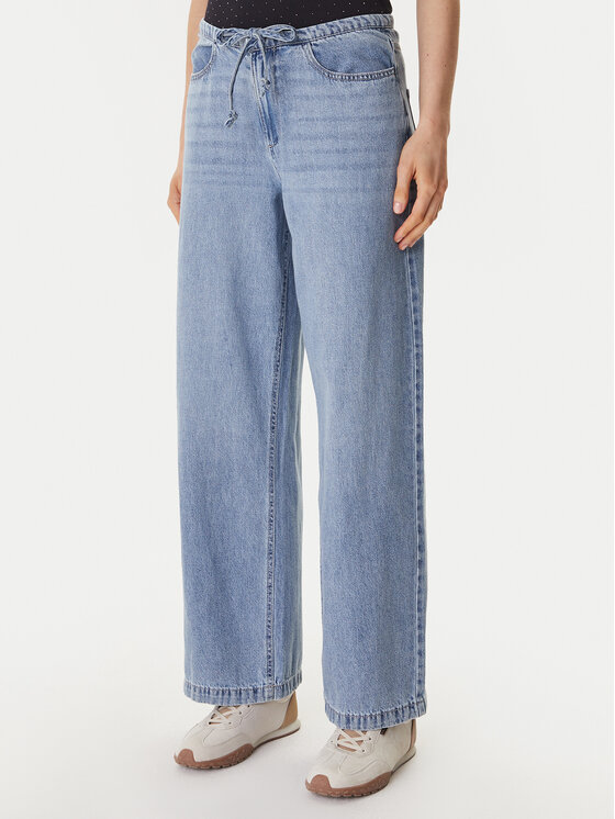 DKNY Jeansy DJ6G4184 Niebieski Wide Leg