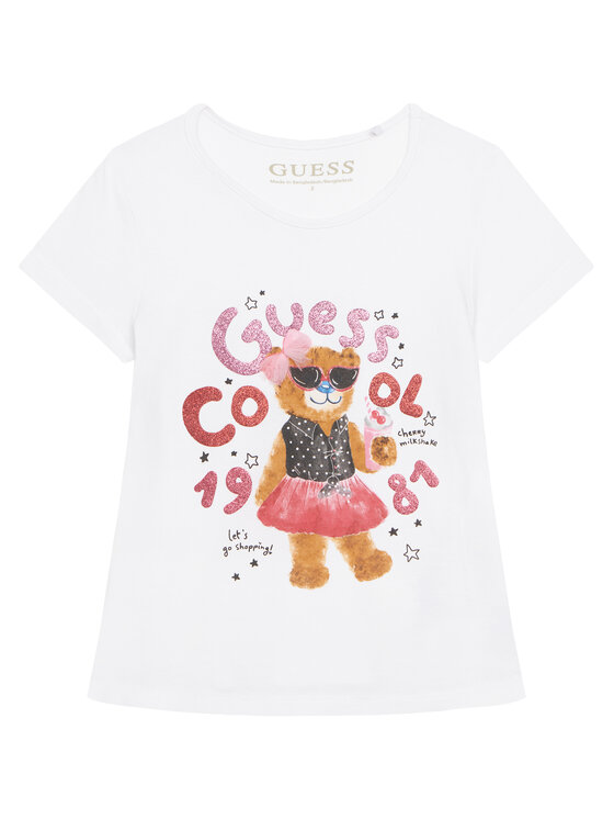 Guess T-Shirt K6RI03 K6YW4 Biały Regular Fit