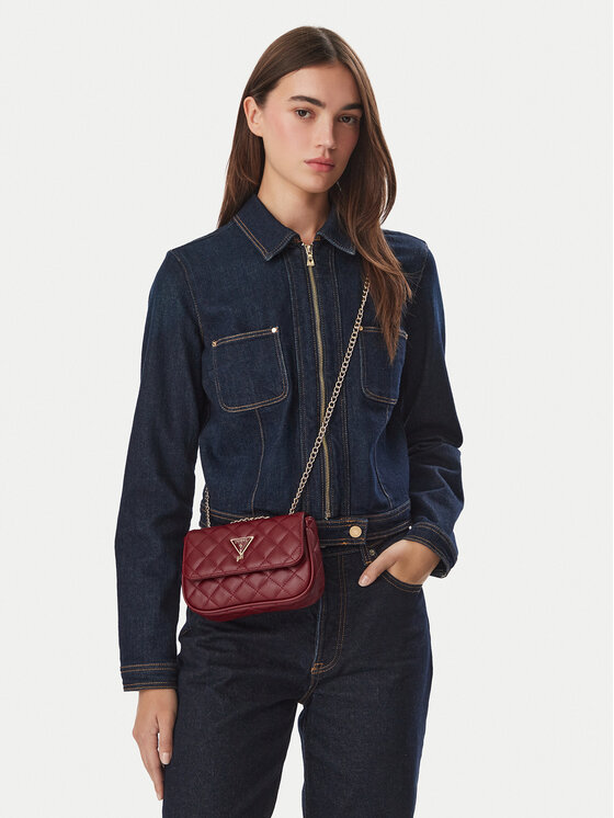 Guess Torebka J5YZ17 WGT10 Czerwony ciemny
