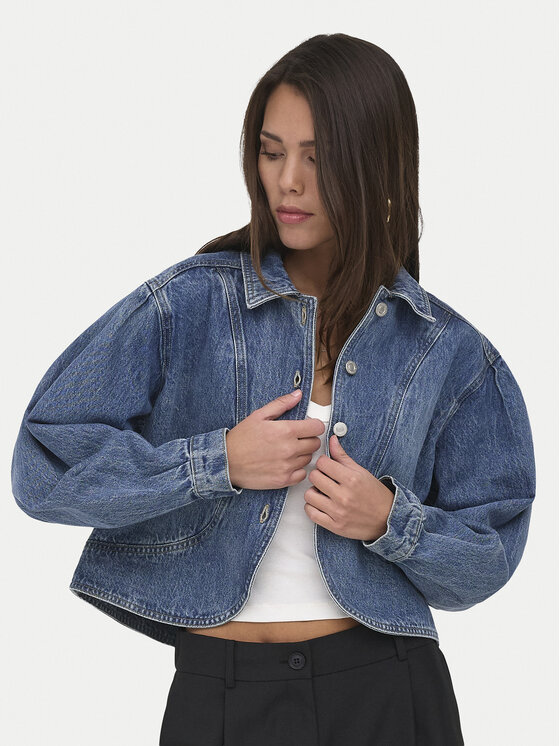 ONLY Kurtka jeansowa Amber 15377783 Niebieski Regular Fit