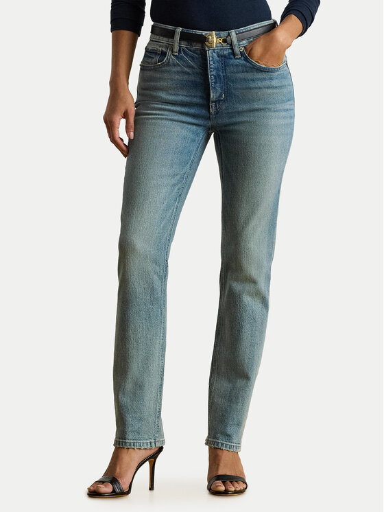 LAUREN RALPH LAUREN Jeansy 200P03646001 Niebieski Straight Fit