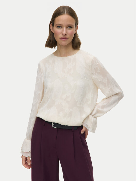 Vero Moda Bluzka Mishi 10335512 Beżowy Regular Fit