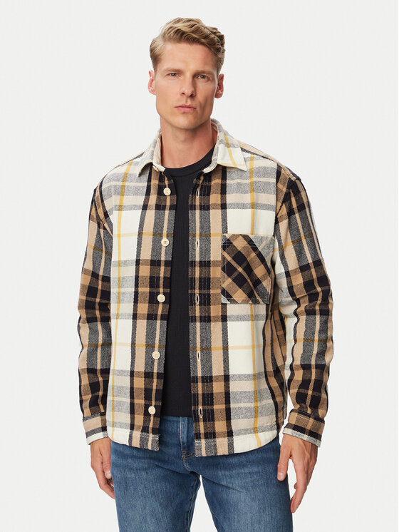 JOOP! Jeans Koszula Jjsh-186Hadi26-W 30103720 Brązowy jasny Regular Fit
