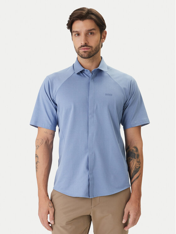 BOSS Koszula Excurse S 50554450 Błękitny Regular Fit