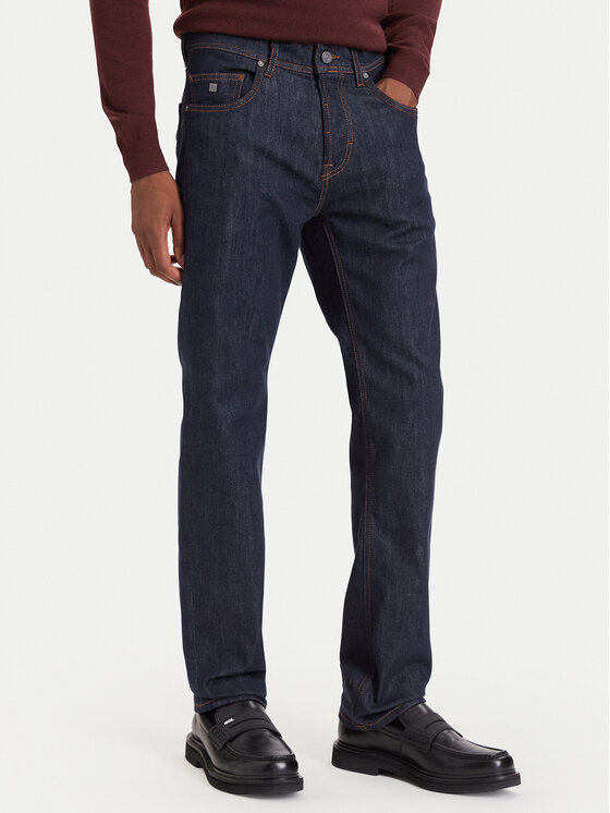 KARL LAGERFELD Jeansy 265501 564882 Granatowy Regular Fit