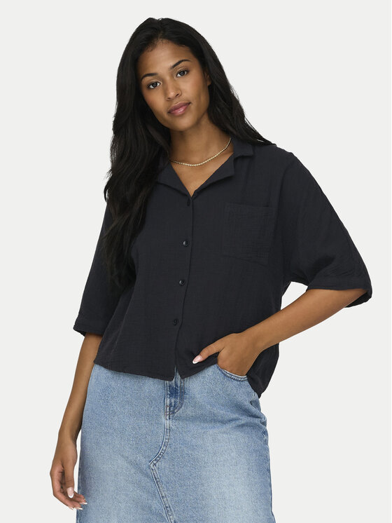 ONLY Koszula Thyra 15267839 Czarny Regular Fit