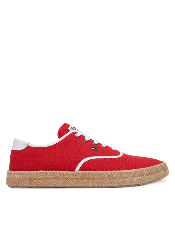 Tommy Hilfiger Espadryle Th Hi Vulc Core Jutte Canvas FM0FM05872 Czerwony