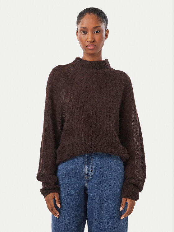 BOSS Sweter Fewena 50564438 Brązowy Relaxed Fit