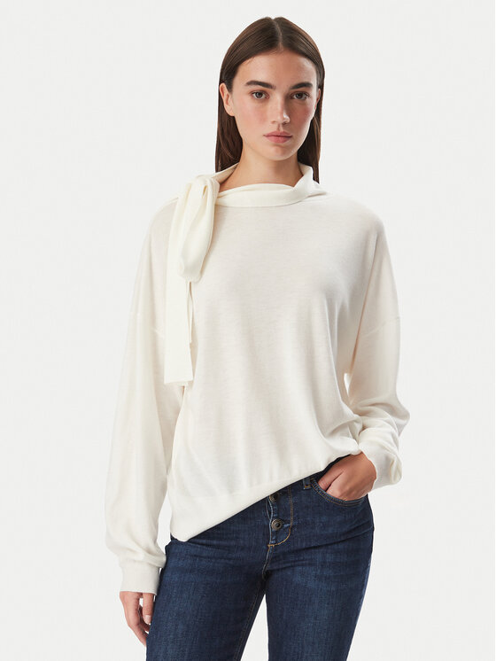 Liu Jo Sweter WF6445 MA16R Kremowy Regular Fit