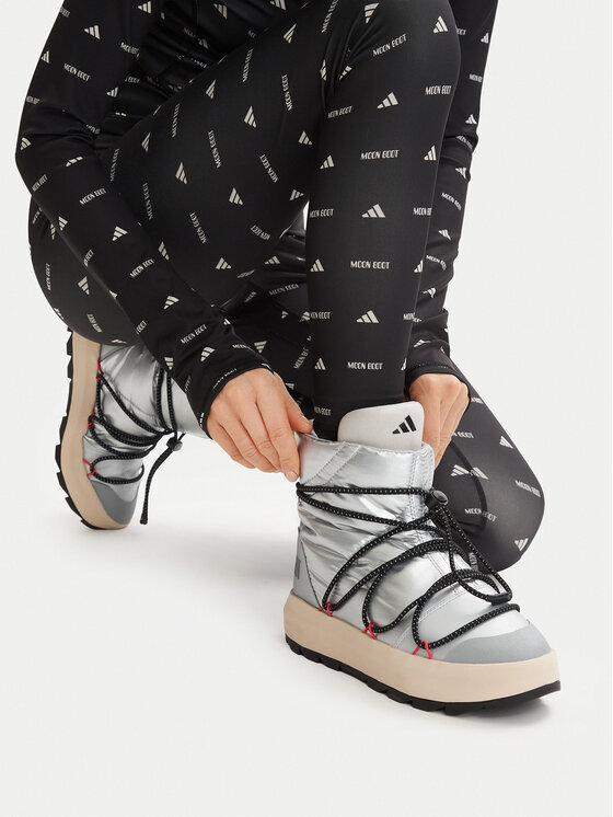 adidas Śniegowce Moon Boot Ace JQ7849 Srebrny