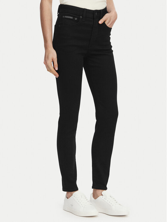 Calvin Klein Jeans Jeansy Classic LV047F488G Czarny Skin Fit