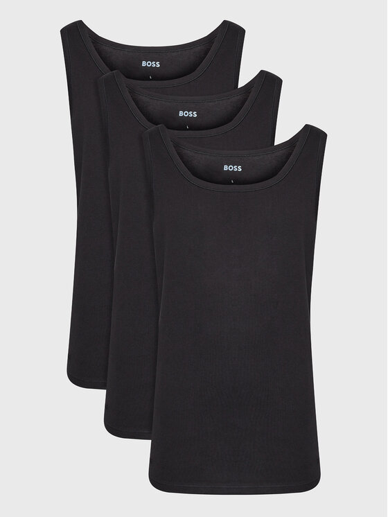 BOSS Komplet tank topów 50475278 Czarny Regular Fit