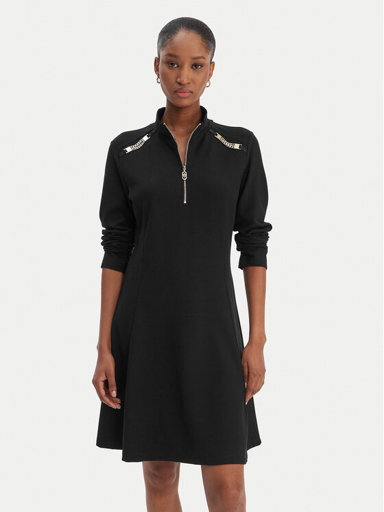 Liu Jo Sport Sukienka codzienna TA6019 JS182 Czarny Regular Fit