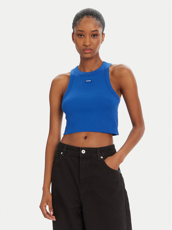 HUGO Top Baby 50511450 Niebieski Slim Fit