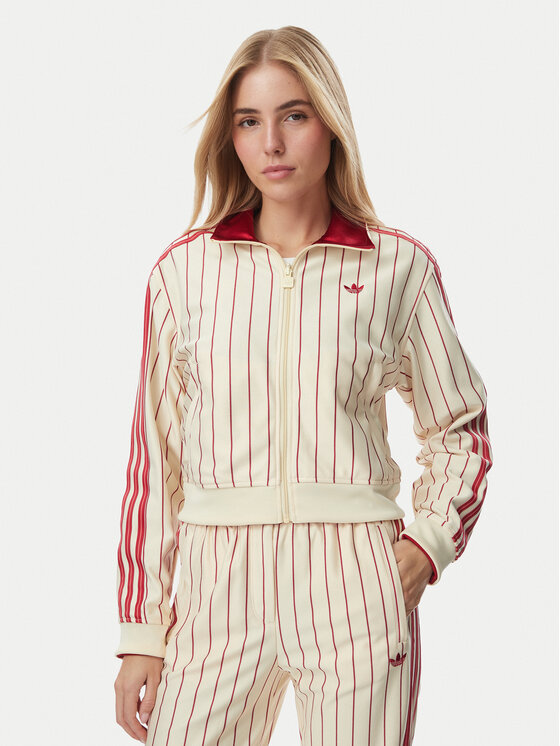 adidas Bluza Reversible Firebird Track Top KT1850 Beżowy Regular Fit