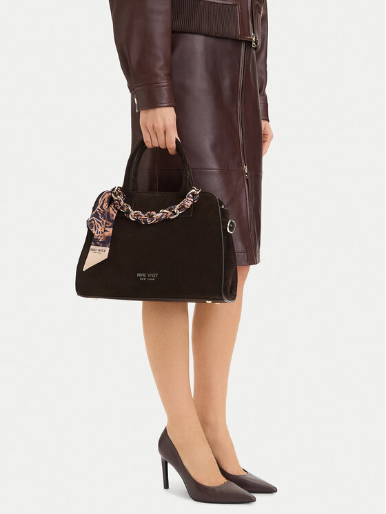 Nine West Torebka EO-WHISPER LUXE-LDA9422A Brązowy ciemny