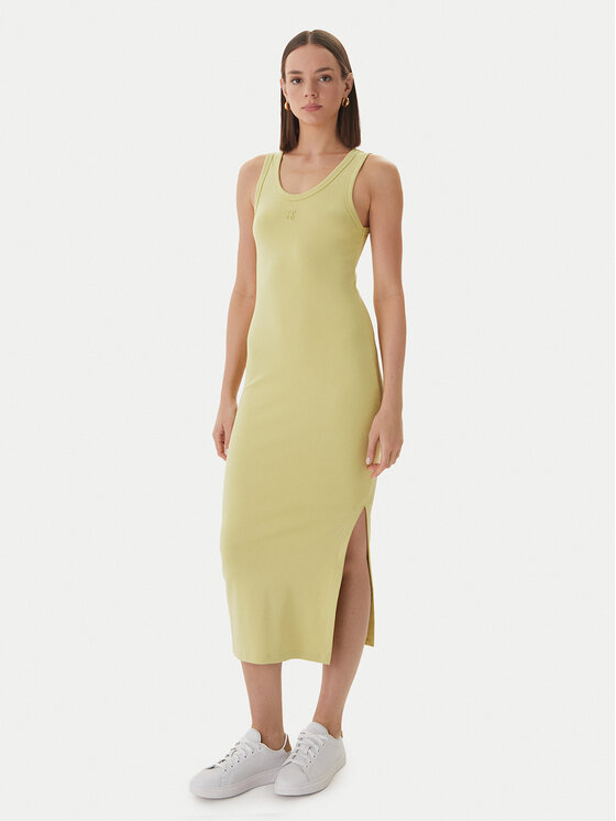 HUGO Sukienka codzienna Nalimera 50514521 Zielony jasny Slim Fit