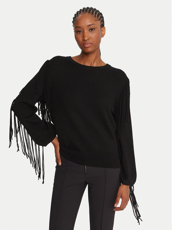 Marella Sweter Emme by Marella Falco 2525366281000 Czarny Regular Fit