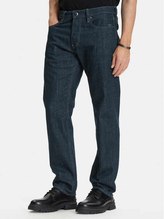 G-Star Raw Jeansy Streem D28534-E541 Granatowy Tapered Fit