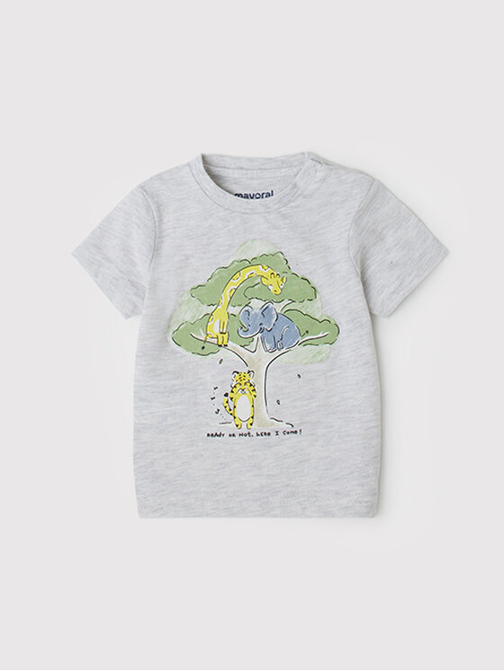 Mayoral T-Shirt 1012 Szary Regular Fit