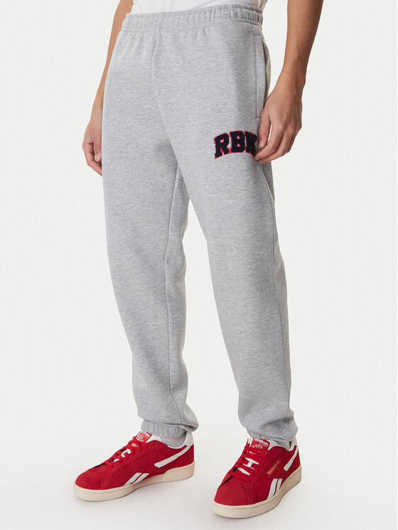 Reebok Spodnie dresowe Bermingham RK25555CCM Szary Relaxed Fit