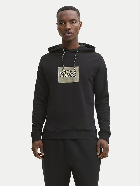 Jack & Jones Bluza Rain 12288098 Czarny Regular Fit