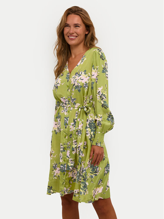 Kaffe Sukienka letnia Pollie 10508274 Zielony Regular Fit