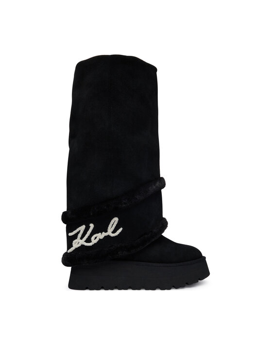 KARL LAGERFELD Kozaki Skylar KL48672 Czarny