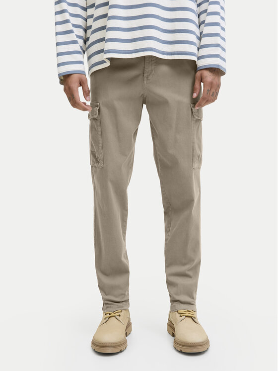 Jack & Jones Spodnie materiałowe Stace Arthur 12282388 Beżowy Regular Fit