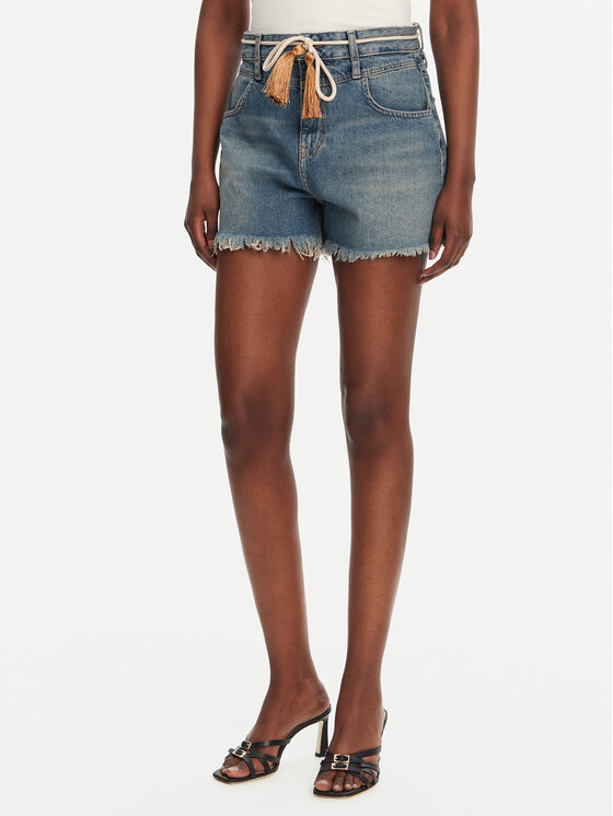 Liu Jo Szorty jeansowe UA5152 D0244 Niebieski Regular Fit