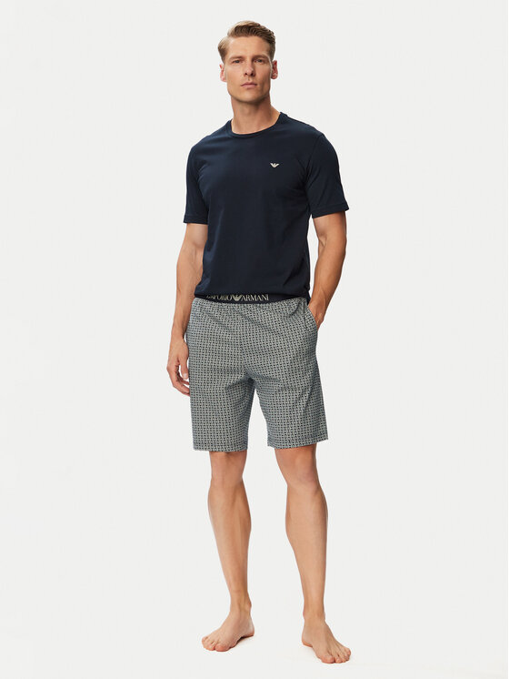 Emporio Armani Underwear Piżama EM000400 AF25040 MB681 Granatowy Regular Fit